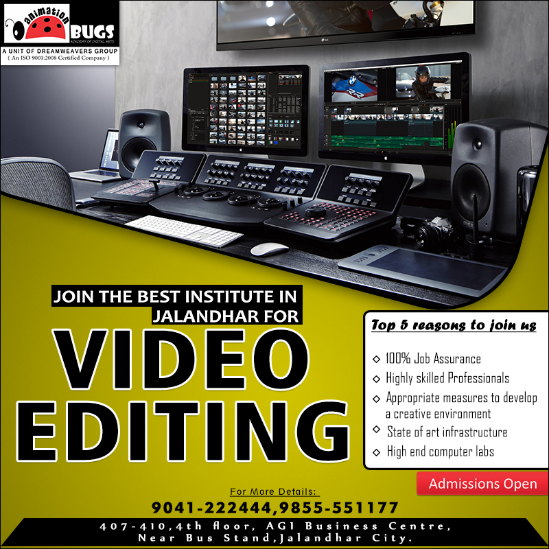 Video Editing Institute in Jalandhar 